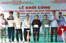 An Biên khởi công 4 cầu giao thông nông thôn trị giá 4 tỷ đồng