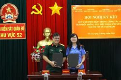 Viện KSQS khu vực 52 ký kết quy chế phối hợp với các viện KSND phía Đông Gia Lai