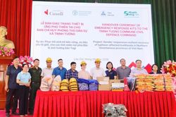 Tổ chức FAO bàn giao trang thiết bị ứng phó thiên tai cho Ban Chỉ huy phòng thủ dân sự xã Trịnh Tường