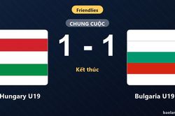 Hungary U19 bất phân thắng bại với Bulgaria U19 ở trận giao hữu quốc tế