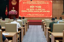 Hội nghị tập huấn phòng, chống khủng bố năm 2026 tại Cao Bằng