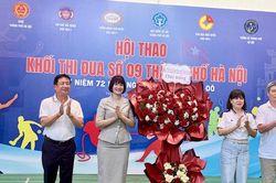 Sôi nổi Hội thao Khối thi đua số 9 hướng tới Ngày Giải phóng Thủ đô