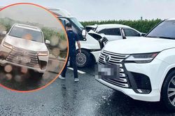 Tạm giữ tài xế xe Lexus dừng đột ngột trên cao tốc gây tai nạn liên hoàn
