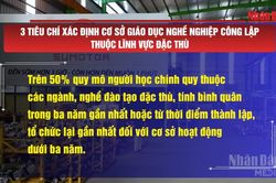 [Video] 3 tiêu chí xác định cơ sở giáo dục nghề nghiệp công lập thuộc lĩnh vực đặc thù