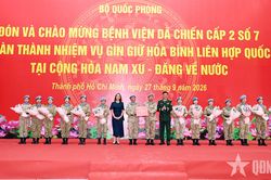 Bệnh viện Dã chiến cấp 2 số 7 hoàn thành nhiệm vụ Gìn giữ hòa bình Liên hợp quốc trở về nước