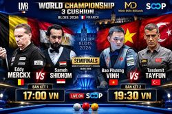 Bao Phương Vinh thắng cựu vô địch World Cup, vào bán kết bi-a thế giới