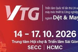 Sắp diễn ra Triển lãm Quốc tế Máy móc, Thiết bị, Nguyên phụ liệu Dệt may 2026