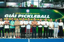 200 VĐV tranh tài tại Giải Pickleball doanh nghiệp, doanh nhân Thanh Hóa mở rộng lần thứ II