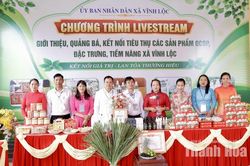 Livestream kết nối tiêu thụ sản phẩm đặc trưng của vùng đất Vĩnh Lộc
