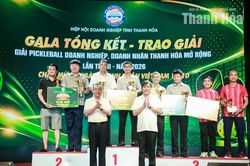 Giải Pickleball doanh nghiệp, doanh nhân Thanh Hóa mở rộng thành công tốt đẹp