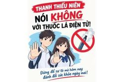 Thanh niên nói không với thuốc lá điện tử