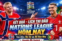 Kết quả, lịch thi đấu Nations League hôm nay 27/9: Ronaldo đối đầu Haaland