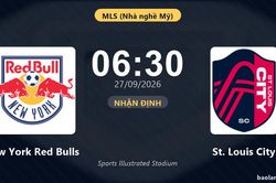 Trận New York Red Bulls vs St. Louis City bị hoãn
