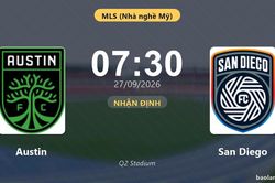 Nhận định Austin vs San Diego: Đội khách đau đầu vì thiếu người