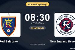 Nhận định Real Salt Lake vs New England Revolution: Chủ nhà tìm lại chiến thắng