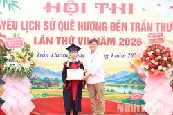 Hội thi “Em yêu lịch sử quê hương đền Trần Thương” năm 2026