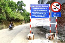 Sớm khắc phục sạt lở, đảm bảo an toàn trên đường tỉnh 448