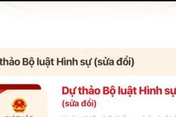 Bộ Công an hướng dẫn người dân góp ý dự thảo Bộ luật Hình sự (sửa đổi) trên VNeID