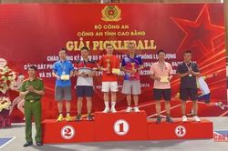 Giải Pickleball kỷ niệm 65 năm Ngày truyền thống Cảnh sát phòng cháy, chữa cháy