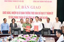 Công an Hà Nội là Cơ quan Thường trực Ban Chỉ đạo 57 Thành ủy: Bắt đầu giai đoạn kiến tạo kết quả