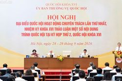 Khai mạc Hội nghị đại biểu Quốc hội hoạt động chuyên trách lần thứ nhất