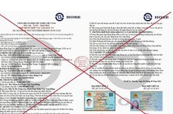 Cảnh báo giả mạo Sở Giao dịch chứng khoán Thành phố Hồ Chí Minh