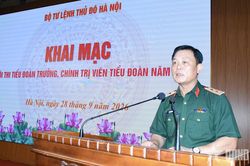 Bộ tư lệnh Thủ đô Hà Nội: Khai mạc Hội thi Tiểu đoàn trưởng, chính trị viên tiểu đoàn năm 2026