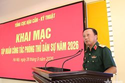 Tổng cục Hậu cần-Kỹ thuật tập huấn công tác phòng thủ dân sự