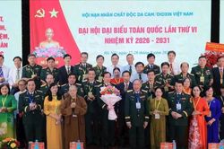 Trung tướng Nguyễn Hữu Chính tái đắc cử Chủ tịch Hội Nạn nhân chất độc da cam/dioxin Việt Nam
