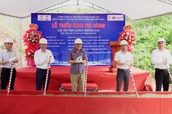 Thi công Trạm biến áp 220kV Móng Cái, đáp ứng điện cho thành phố Quảng Ninh
