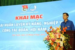 Bắc Ninh: Khai mạc Trại huấn luyện kỹ năng, nghiệp vụ công tác Đoàn, Hội năm 2026