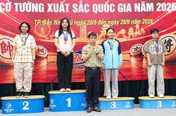 Đoàn Bắc Ninh giành 6 huy chương tại Giải vô địch cờ tướng xuất sắc quốc gia