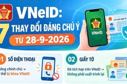 VNeID: 7 thay đổi đáng chú ý từ 28-9-2026