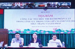 Tọa đàm công tác tổ chức thi hành pháp luật trong lĩnh vực trọng tâm, liên ngành của Chính phủ năm 2026