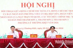 Hội nghị đối thoại giữa lãnh đạo phường Lý Thường Kiệt với các tầng lớp nhân dân