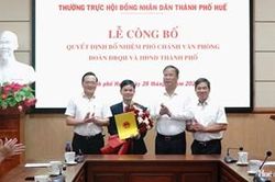 Đồng chí Phan Hữu Chánh được bổ nhiệm giữ chức Phó Chánh Văn phòng Đoàn ĐBQH và HĐND thành phố