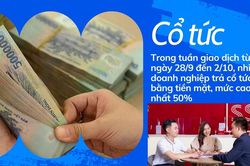 Doanh nghiệp đua trả cổ tức, cao nhất lên tới 50%