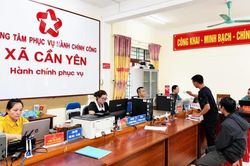 Xã Cần Yên đẩy mạnh cải cách thủ tục hành chính