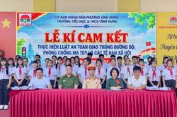 Tuyên truyền an toàn giao thông cho hơn 2.000 học sinh