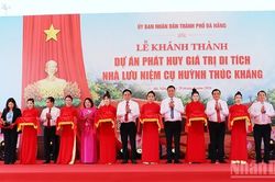 Khánh thành Khu phát huy giá trị di tích Nhà lưu niệm Cụ Huỳnh Thúc Kháng