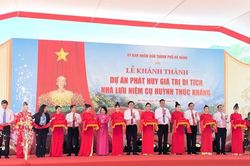 Khánh thành dự án Phát huy giá trị di tích Nhà lưu niệm cụ Huỳnh Thúc Kháng