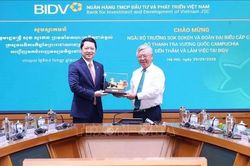 Đoàn đại biểu Bộ Thanh tra Campuchia trao đổi kinh nghiệm chuyển đổi số và quản trị rủi ro tại BIDV
