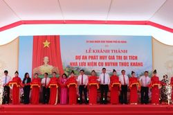 Khánh thành dự án Phát huy giá trị di tích Nhà lưu niệm cụ Huỳnh Thúc Kháng