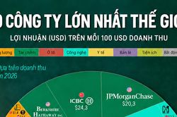 Biên lợi nhuận của 30 công ty có doanh thu lớn nhất thế giới