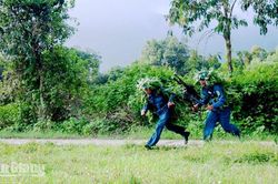 Xã Tri Tôn hoàn thành diễn tập chiến đấu trong khu vực phòng thủ