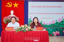 Đại biểu Quốc hội tỉnh Khánh Hòa tiếp xúc cử tri xã Suối Dầu