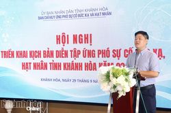 Triển khai kịch bản diễn tập ứng phó sự cố bức xạ và hạt nhân