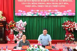 Tổ công tác số 9 sơ kết công tác 9 tháng đầu năm với 8 xã