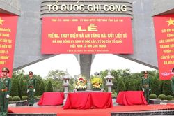 Tổng duyệt Lễ viếng, truy điệu và an táng hài cốt liệt sĩ