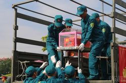 Đưa 71 hài cốt liệt sĩ về Đài tưởng niệm các Anh hùng liệt sĩ